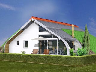 Fertighaus Planungsbeispiel 108SB10 von Bio-Solar-Haus Schlüsselfertig ab 341865€, Stadtvilla Außenansicht 1