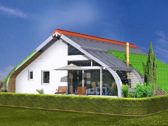 Fertighaus Planungsbeispiel 108SB10 von Bio-Solar-Haus Schlüsselfertig ab 341865€, Stadtvilla Außenansicht 1 Fertighaus Planungsbeispiel 108SB10 von Bio-Solar-Haus Schlüsselfertig ab 341865€, Stadtvilla Außenansicht 1