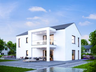 Fertighaus ELK Duo 206 von ELK, Stadtvilla Außenansicht 1