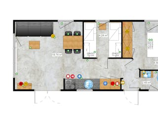 Fertighaus Texel von Easy Homes - Tiny- & Modulhäuser Schlüsselfertig ab 129900€, Bungalow Grundriss 8