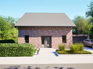 Massivhaus Entwurf NB142 von FAVORIT Massivhaus, Satteldach-Klassiker Außenansicht 6