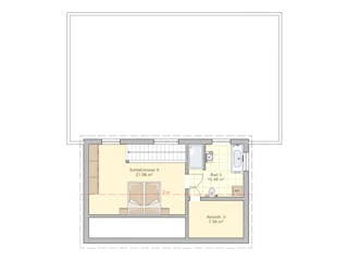 Fertighaus Junto 168 von Fingerhut Haus Schlüsselfertig ab 596025€, Pultdachhaus Grundriss 2
