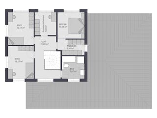 Massivhaus Entwurf PR165-71 von FAVORIT Massivhaus, Stadtvilla Grundriss 2