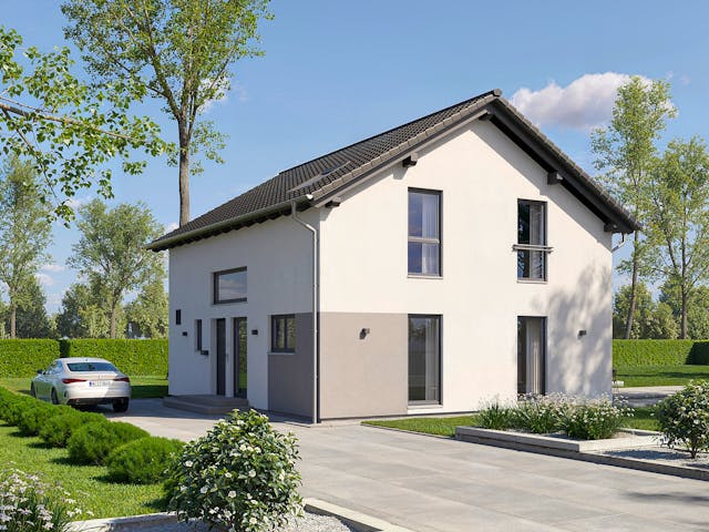 Fertighaus Wien von Fingerhut Haus Schlüsselfertig ab 440011€, Satteldach-Klassiker Außenansicht 1