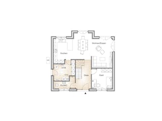 Massivhaus GIEBELHAUS 165 von Kähler Massivhaus Schlüsselfertig ab 418260€, Satteldach-Klassiker Grundriss 2