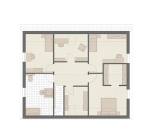 Massivhaus Haus Lübeck (2 WE) von ROTH MASSIVHAUS Schlüsselfertig ab 521700€, Satteldach-Klassiker Grundriss 2
