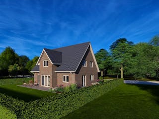 Massivhaus Haus Friesland von FEPA-Wohnbau, Satteldach-Klassiker Außenansicht 6