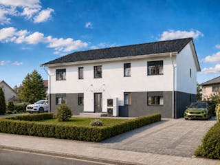 Massivhaus Haus Rahnsdorf (4 WE) von ROTH MASSIVHAUS Schlüsselfertig ab 1055700€, Satteldach-Klassiker Außenansicht 2