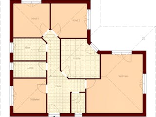 Fertighaus Göhren von TIMOWA Massivhäuser Schlüsselfertig ab 263900€, Bungalow Grundriss 1