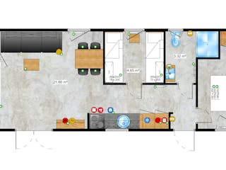 Fertighaus Texel von Easy Homes - Tiny- & Modulhäuser Schlüsselfertig ab 129900€, Bungalow Grundriss 5