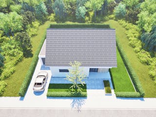 Massivhaus Entwurf NB155 von FAVORIT Massivhaus, Satteldach-Klassiker Außenansicht 18
