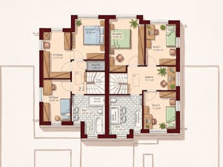 Fertighaus Rostock von TIMOWA Massivhäuser, Stadtvilla Grundriss 2