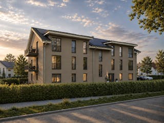 Massivhaus Haus Hoppegarten (11 WE) von ROTH MASSIVHAUS Schlüsselfertig ab 2189000€, Satteldach-Klassiker Außenansicht 3
