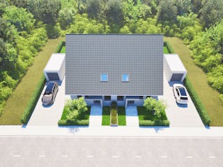 Massivhaus Entwurf FI129 von FAVORIT Massivhaus, Satteldach-Klassiker Außenansicht 18