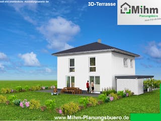 Massivhaus Idealo 150 WD von Mihm Thermobau Schlüsselfertig ab 430950€, Stadtvilla Außenansicht 4