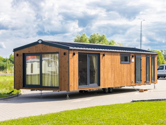 Fertighaus Texel von Easy Homes - Tiny- & Modulhäuser Schlüsselfertig ab 129900€, Bungalow Außenansicht 1