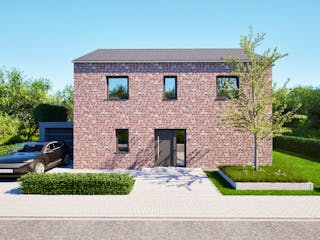 Massivhaus Entwurf CL147 von FAVORIT Massivhaus, Satteldach-Klassiker Außenansicht 5