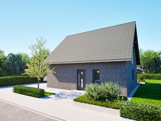 Massivhaus Entwurf NB126 von FAVORIT Massivhaus, Satteldach-Klassiker Außenansicht 8