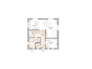 Massivhaus STADTVILLA 135 von Kähler Massivhaus Schlüsselfertig ab 367240€, Stadtvilla Grundriss 1