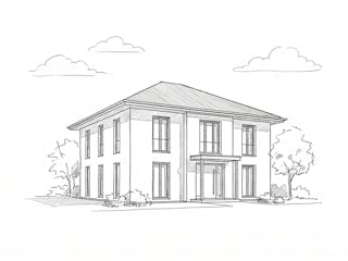 Massivhaus Stadtvilla 120/130 von Ever Energy Home, Stadtvilla Außenansicht 1