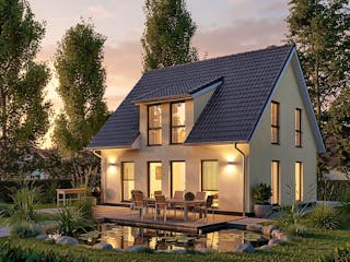 Massivhaus Zingst von TIMOWA Massivhäuser Schlüsselfertig ab 299900€, Satteldach-Klassiker Außenansicht 2