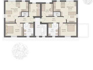 Massivhaus Haus Schöneiche von ROTH MASSIVHAUS Schlüsselfertig ab 1067000€, Satteldach-Klassiker Grundriss 2