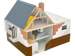 Hausaufbau-Struktur-3D-Keller