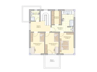 Fertighaus Köln von Fingerhut Haus Schlüsselfertig ab 572613€, Stadtvilla Grundriss 2