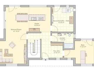 Fertighaus Vilago - MH Neunkhausen von Fingerhut Haus Schlüsselfertig ab 623737€, Cubushaus Grundriss 1