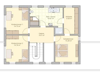 Fertighaus Vilago - MH Neunkhausen von Fingerhut Haus Schlüsselfertig ab 623737€, Cubushaus Grundriss 2