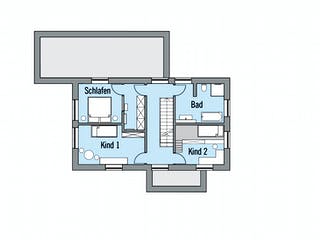 Fertighaus NaturDesign - Musterhaus Köln von Bau-Fritz Schlüsselfertig ab 1230000€, Satteldach-Klassiker Grundriss 2