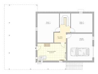 Fertighaus Novium von Fingerhut Haus Schlüsselfertig ab 704935€, Satteldach-Klassiker Grundriss 3