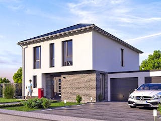 Stadtvilla mit Garage seitlich