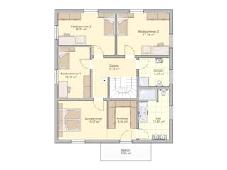 Fertighaus Suro von Fingerhut Haus Schlüsselfertig ab 605693€, Stadtvilla Grundriss 2
