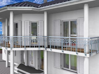 Massivhaus Stadtvilla Klassisch 277 m² mit LIAPLAN gebaut von Mein Haus Bausysteme, Stadtvilla Außenansicht 9