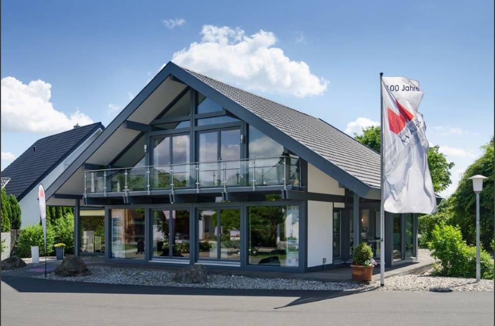Fertighaus Ästhetik - Mannheim von Meisterstück-HAUS, Fachwerk Außenansicht 2