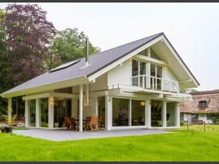 Fertighaus Ästhetik von Meisterstück-HAUS, Fachwerk Außenansicht 3