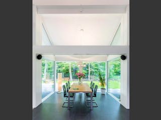 Fertighaus Ästhetik von Meisterstück-HAUS, Fachwerk Innenansicht 1