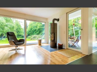 Fertighaus Ästhetik von Meisterstück-HAUS, Fachwerk Innenansicht 4