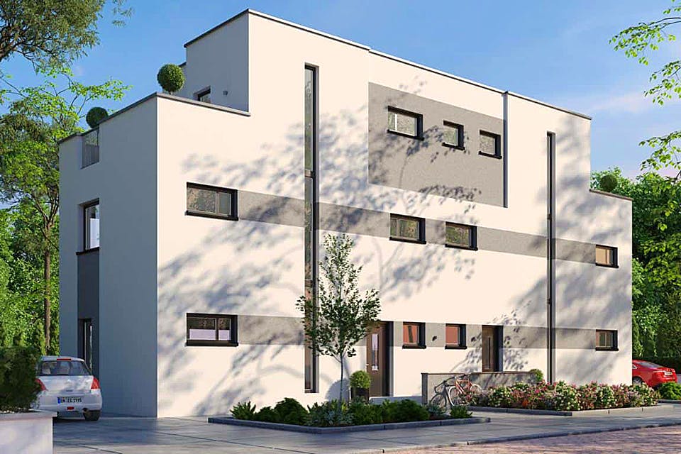 Massivhaus Ala von AUREA Massivhaus, Cubushaus Außenansicht 2