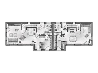 Massivhaus Ala von AUREA Massivhaus, Cubushaus Grundriss 1