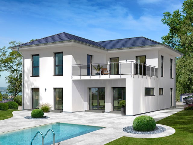 Fertighaus City Villa 4 von allkauf haus, Stadtvilla Außenansicht 1 Fertighaus City Villa 4 von allkauf haus, Stadtvilla Außenansicht 1