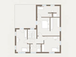 Fertighaus City Villa 4 von allkauf haus, Stadtvilla Grundriss 2