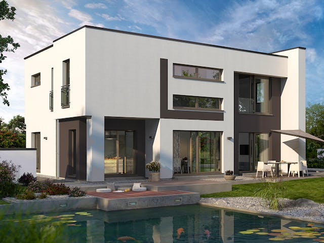 Fertighaus Cult 4 von allkauf haus, Cubushaus Außenansicht 1