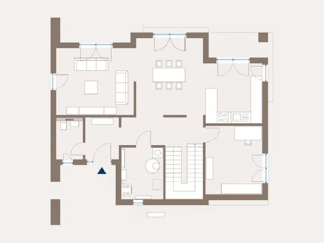 Fertighaus Cult 4 von allkauf haus, Cubushaus Grundriss 1