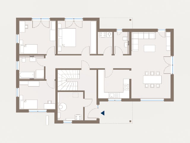Fertighaus Generation 14 von allkauf haus, Stadtvilla Grundriss 1 Fertighaus Generation 14 von allkauf haus, Stadtvilla Grundriss 1