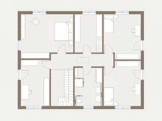 Fertighaus Generation 5 V2 von allkauf haus, Satteldach-Klassiker Grundriss 2