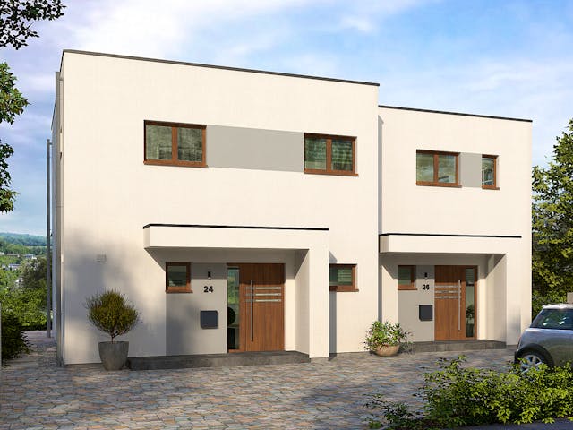 Fertighaus Generation 6 von allkauf haus, Cubushaus Außenansicht 1