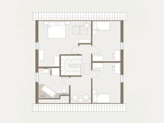 Fertighaus Home 10 von allkauf haus, Satteldach-Klassiker Grundriss 2