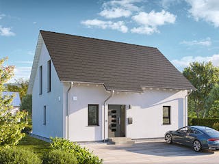 Fertighaus Home 11 von allkauf haus, Satteldach-Klassiker Außenansicht 1